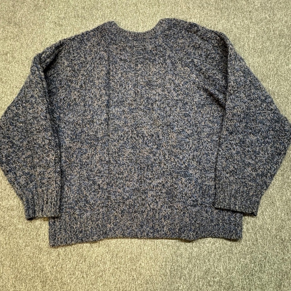 Vintage Eddie Bauer Mens M 85% Wool Heavy Knit Crew Neck Sweater - Picture 4 of 8